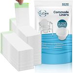 TidyCare Commode Liners for Bedside Portable Toilet Chair Bucket | Value Pack of 96 Disposable Waste Bags for Adults | Universal Fit