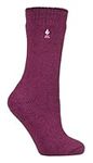 HEAT HOLDERS - Mens & Womens 2.3 Tog Original Thermal Socks | 3 Sizes | Thick Warm Fluffy Insulated Socks for Winter | Ideal for Raynauds (4-8, Deep Fuchsia)