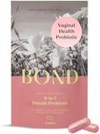 BOND 4-in-1 Female Probiotics - Vaginal Probiotics for Women, Lactobacillus Strains, Cranberry, Prebiotics - Vaginal Health, ph Balance Complex, BV, Gut & Digestive Support, Womens Health - 60 Count