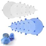 12pcs Reusable Silicone Stretch Lid