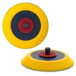 Dura-Gold Pro Series 3" Hook & Loop DA Backing Plate Pad, 2 Pack - Flexible Dual-Action Random Orbital Sander Polisher Pad, 5/16" Threads For Auto Woodworking Sandpaper Sanding Car Polishing Detailing