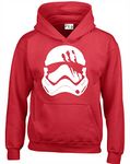 JLB Print Storm Trooper Slashed Helmet Sci Fi Movie Film Inspired Premium Quality Unisex Hoodies for Men, Women and Teens