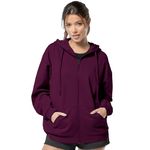FUNKY MONKEY - Women's Cute Hoodies Teen Girl Winter Jacket Sweatshirts Casual Drawstring Clothes Zip Up Hoodie with Pocket (in, Alpha, XL, Regular, Wine)