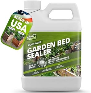 32oz Garden Box Sealer for Garden Beds Outdoor - Wood Sealer Outdoor Waterproof, Ideal Garden Bed Sealer - Wood Waterproofing Sealer, Food Safe Sealant & Non-Toxic Sealer