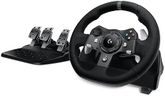 Logitech G920 Driving Force Racing Wheel and Floor Pedals, Real Force Feedback, Stainless Steel Paddle Shifters, Leather Steering Wheel Cover for Xbox Series X|S, Xbox One, PC, Mac - Black