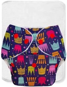 SuperBottoms BASIC EASY - Cloth Diapers+ Inserts - Freesize Adjustable and Reusable Cloth Diaper for babies 0-3 Years | With quick drying prefold style soaker-Assorted