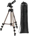 Hama "Star 5" Tripod | Light Tripod with 36-105 cm Height | 3 Way Head | 1/4" Connection for DSLR and System Cameras | With Carrying Case | Champagne