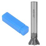 Dovetail Cutter 30mm 60 Degree Dovetail Cutter 6 Flute Carbide Slotting Milling Cutter Metalworking End Mill with Straight Shank 30mm / 1.2in