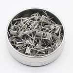 NNK Fused Clapton Coil Heating Resistance Wire Coil Nichrome Mixed Ni90+Ni80 0.26Ω Inner Diameter 3.0mm 100pcs/box