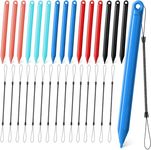 Matomtak Replacement Stylus Drawing Pen and Lanyard Set for LCD Writing Tablet 4.7 Inch Colorful Drawing Tablet, Kids Drawing Pads, Doodle Board (15 Pack Stylus Pens and 15 Lanyards)