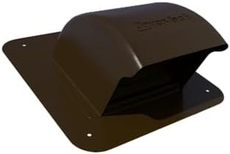 InOvate DryerJack Low Profile Roof Vent with Roof Neck (Brown)
