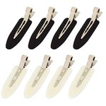 8 Pcs No Bend Hair Clips Pin Curl Clips No Crease Hair Clip for Hairstyle Bangs Finger Waves Makeup Application Hairdressing Hairpins Styling Clips for Hair Salon