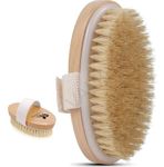 VALKYRIE Dry Skin Body Brush Improves Skin's Health and Beauty With Natural Bristle | Remove Dead Skin and Toxins, Cellulite Treatment, Exfoliates, Stimulates Blood Circulation