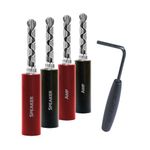 AudioQuest SureGrip 100 BFA/Banana Plugs Pack of 8 Silver