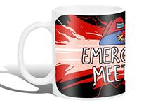 Get Fatang Emergency Meeting … Discuss Among Us Game Collection Printed Ceramic Coffee Mug (350 ML)