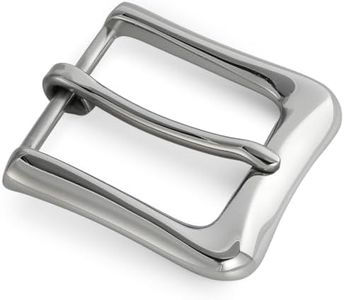 Tolongland Heavy Duty 1.5" Belt Buckle Stainless Steel - Solid Polished Metal Replacement for DIY Leather Belts Horse Tack Dog Collar (STYlLE-1, 1.5inch)