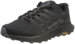 Merrell Men's Moab Flight Trail Running Shoe, Black/Asphalt, US 7