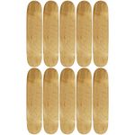 Moose 10 Count 8.25" Blank Skateboard Deck Natural 7-Ply Canadian Maple