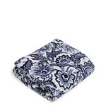 Vera Bradley Oversized Fleece Plush Throw Blanket, Java Navy & White, Java Navy & White, Twin/Twin XL