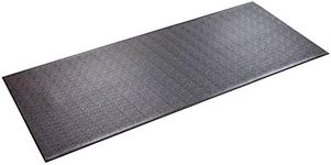 SuperMats Heavy Duty 30GS Equipment Mat for Exercise Machines, Made in USA, Black, 30" x 72"