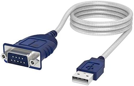 SABRENT USB 2.0 to Serial (9-Pin) DB-9 RS-232 Converter Cable, Prolific Chipset, Hexnuts, [Windows 10/8.1/8/7/VISTA/XP, Mac OS X 10.6 and above] 6-Feet (CB-9P6F)