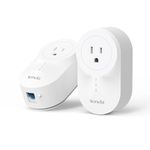 Tenda AV1000 Powerline Etherne Adapter Kit with Gigabit Ports, Ethernet Over Power, Plug&Play, Power Saving, Power Outlet Passthrough, Ideal for Gaming (PH6)