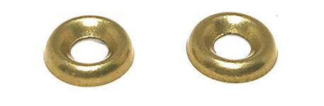 #8 Solid Brass Finishing Washers Cup Washers Countersunk (100 Pieces)