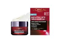 L’Oréal Paris Fragrance-Free Day Cream, Reduces Look of Wrinkles & Firms Skin, with Pro-Retinol, Vitamin C & Hyaluronic Acid, Revitalift Triple Power LZR, 50ml