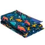 Wildkin 100% Cotton Mat Cover, Sewn-in Flap Pillowcase Design Nap Mat Covers Fits Our Vinyl Nap Mat up to 1.5 Inches Including Basic KinderMat, BPA-Free, Olive Kids (Jurassic Giants), 30090