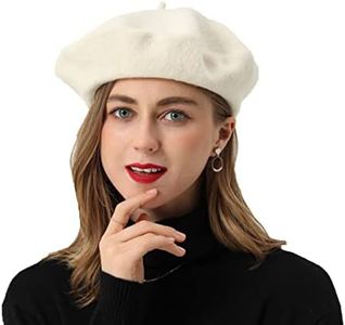 BEYLRZID French Beret-Classic Wool Beret Solid Color Womens Beret Cap Hat