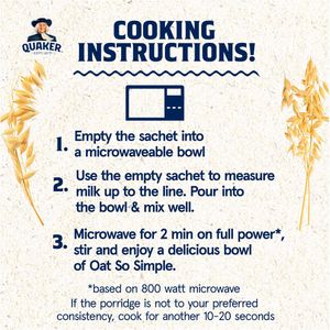 Quaker Oats Oat So Simple Porridge Sachets, 60 Pack