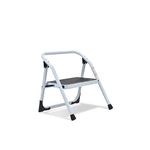 SOLADDER 1-Step Ladder Folding Step Stool with Anti-Slip Sturdy and Wide Pedal Stepladder Multi-Use for Home and Kitchen Space Saving (White)