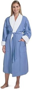 Women's Microfiber Robe by BOCA TERRY - Luxury Hotel Bathrobe, Long Spa Robes for Women - Generous Sizing