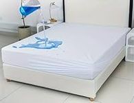 Sasma Home - King Size Waterproof Mattress Protector - 40 cm Deep Fitted King Mattress Protector - Hypoallergenic and Noiseless - Waterproof King Mattress Protector 150+200+40 cm