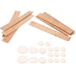 Clarinet Accessories Kit,17Pcs Clarinet Pads Woodwind Instrument Pads 10Pcs Cork Sheets Clarinet Neck Joint Cork Playing Accessories