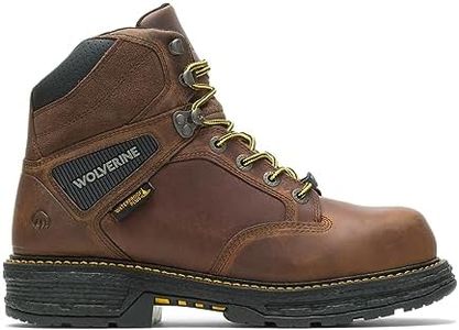 Wolverine Men's Hellcat CarbonMax 6" Boot Construction, Tobacco, 9 X-Wide