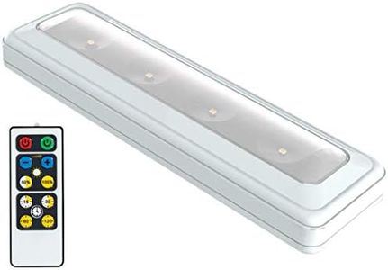 Brilliant Evolution Warm White Wireless LED Light Bar: Under Counter Lights, Cabinet Lights with Remote, Capstone Lighting, Above Kitchen Sink Light, Battery Operated Wall Lights