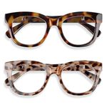 Areyeth 2 Pairs Oversized Retro Reading Glasses for Women, Oprah Style Large Blue Light Blocking Readers(1.0X)