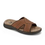 Dockers Men's Slide Sandal, Rust, 11