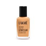 LAKMÉ Perfecting Liquid Foundation, Dewy Finish, Lightweight, Waterproof, With Vitamin E For Nourishing Skin & Oil Control, Coral, 27Ml