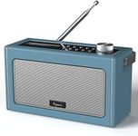 DAB Radio Portable, DAB/DAB Plus Radio, FM Radio, Portable Bluetooth Speaker, Digital Radio with USB Charging for 15 Hours Playback, Bluetooth Stereo Speakers, Rechargeable