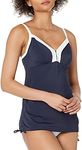 Panache Women's Standard Catarina Underwire Tankini Top, Midnight/White, 10D