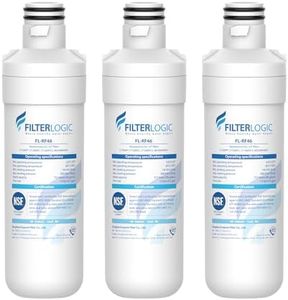 Filterlogic LT1000PC ADQ747935 MDJ64844601 Refrigerator Water Filter, Replacement for LG® LT1000P®/PC/PCS, LFXS26596S, LFXS28596S, LFXC22526S, ADQ74793501, ADQ74793502, Kenmore 46-9980, 3 Filters