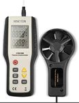 HSETIN® Digital Handheld Anemometer for Wind Velocity Speed, Air Flow (CFM/CMM) & Temperature Max/Min