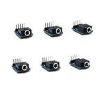 Treedix 6pcs 3.5mm Female Audio Jack Breakout Board Plastic PCB Mount 5-Pin Stereo Socket Audio Connector