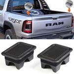 Ram 1500 Stake Pocket Covers, LYOOLY Rear Truck Bed Rail Stake Pocket Cover Compatible with Dodge Ram 2019 2020 2021(Set of 2)