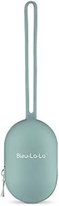 Bleu La La Pacifier Holder Case - Soft Silicone Pacifier, Clip, and Accessory Pouch with Zipper - Holder Bag Cover for Paci Soothies Clips Binky Baby Boys Girls (Teal)