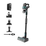 Vax HomePro Detect Pet-Design Cordless Stick Vacuum Cleaner, Debris Detect, HairWrap Resist, FlexiClean Pole, Motorised Pet, Stair and Crevice Tools, Up to 45 min Runtime, Graphite and Teal, CLSV-HPTC