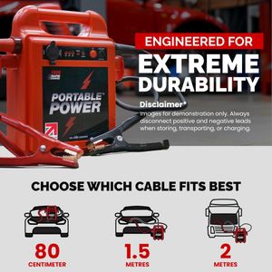 Portable 12V Car Jump Starter – Compact Battery Booster