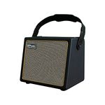 Acoustic Guitar Amplifier, 30 Watt Bluetooth Speaker Rechargeable Portable Acoustic Guitar Amp with Reverb Chorus Effect,3 Inputs，USB Charging Interface Black